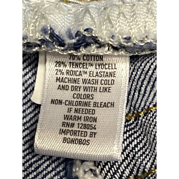 BONOBOS Men's Slim Leg Denim Blue Jeans Size 30 Medium Wash Stretch - Picture 5 of 6